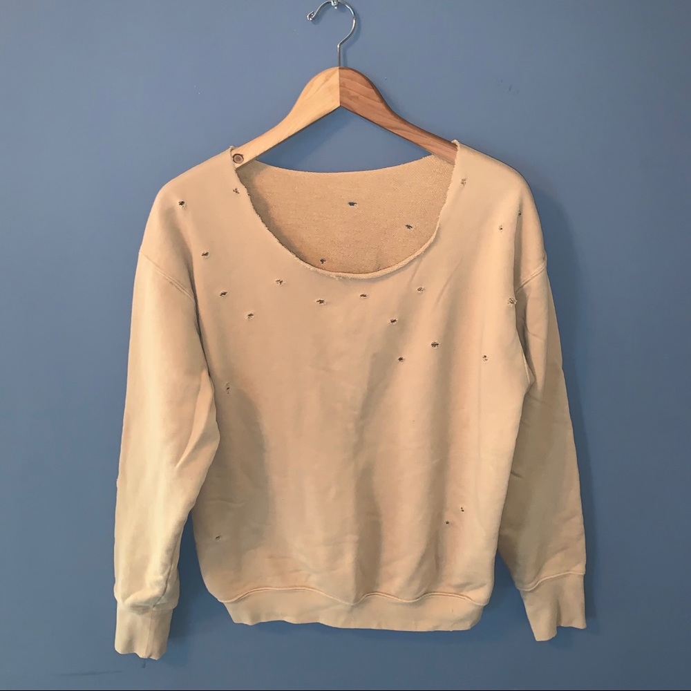 Helmut Lang Upcycled Distressed Sweater Size Medium